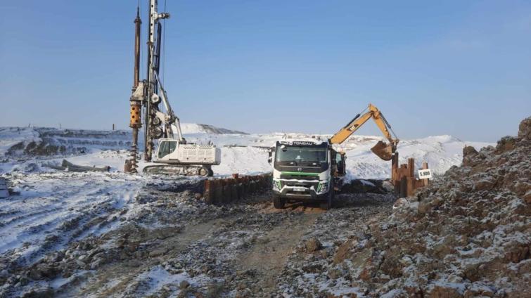 Výstavba Palačovské spojky pokračuje i navzdory mrazivým teplotám