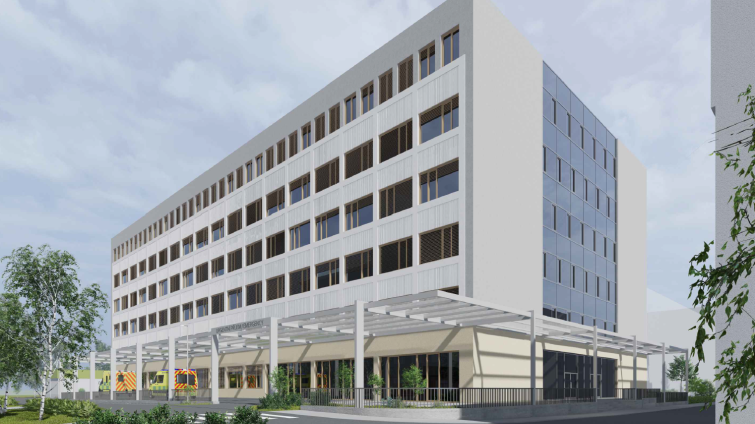 Ve Vsetínské nemocnici vznikne nový pavilon operačních oborů. Vyjde na 1,7 miliard korun