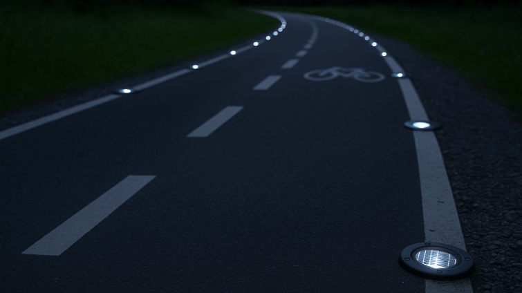 Cyklisty přivedou do Otrokovic nová solární světla. Projekt navrhli obyvatelé města