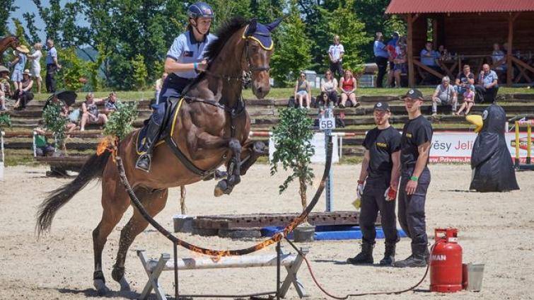 Skvělý úspěch zlínské hipologie! Markéta Husková vybojovala na policejním mistrovství ČR v jezdectví 1. místo