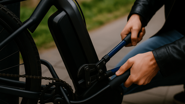 Zloději se zalíbilo elektrokolo zaparkované před hospodou. Dlouho si ho neužil...