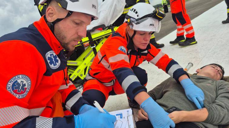V Kunovicích spadlo letadlo plné lidí. Naštěstí šlo jen o cvičení