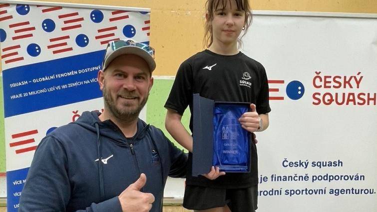 Squashistka Uherského Hradiště Mia Berková ovládla mezinárodní Czech Junior Open 2026