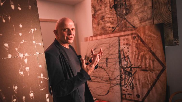 z natáčení v ateliéru Miroslava Maliny