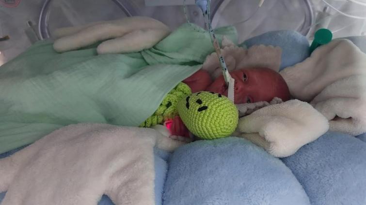 Davídek po narození. Foto: KNTB