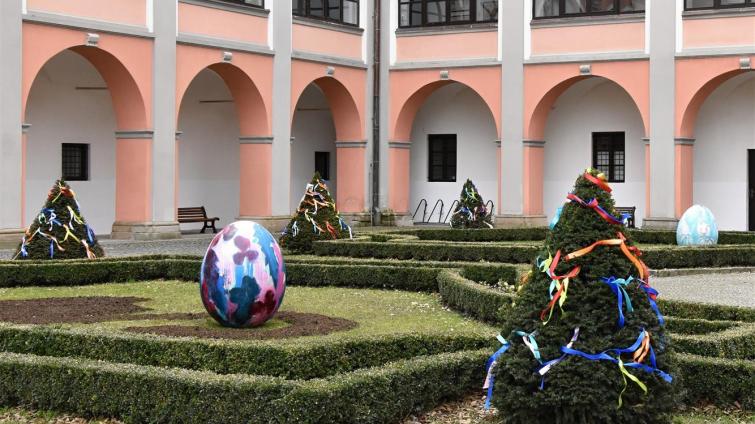 velikonoční výzdoba ve Valašském Meziříčí