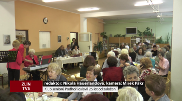 Klub seniorů Podhoří oslavil od 25 let od založení