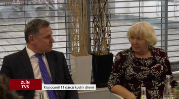 Zlínský kraj ocenil 11 dárců kostní dřeně