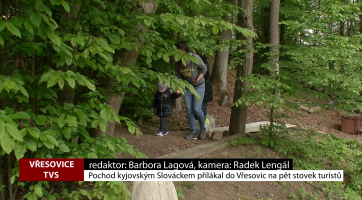 Pochod kyjovským Slováckem přilákal do Vřesovic na pět set turistů