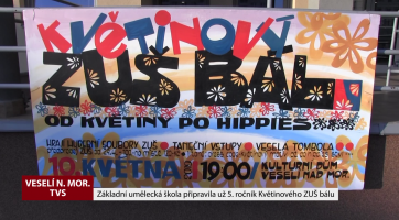 Květinový ZUŠ bál ve Veselí