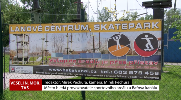 Město hledá provozovatele sportovního areálu u Baťova kanálu