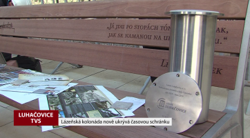Lázeňská kolonáda nově ukrývá časovou schránku