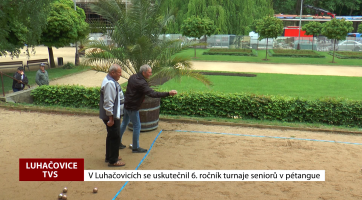 V Luhačovicích se uskutečnil 6. ročník turnaje veteránů v pétanque