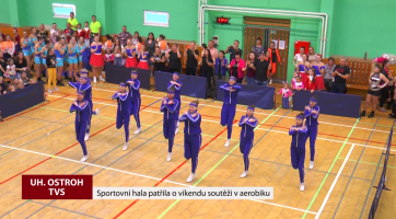 Sportovní hala patřila o víkendu soutěži v aerobiku