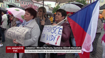 V Uherském Hradišti se konala demonstrace proti Babišovi