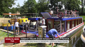 Akce Přístav plný života se uskutečnila v přístavišti Baťova kanálu