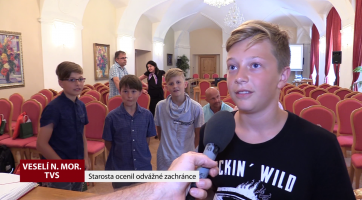 Starosta ocenil odvážné zachránce