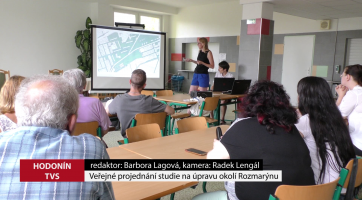 Veřejné projednání studie na úpravu okolí Rozmarýnu