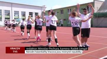 Národní házenkářky Vracova jsou mistryněmi republiky