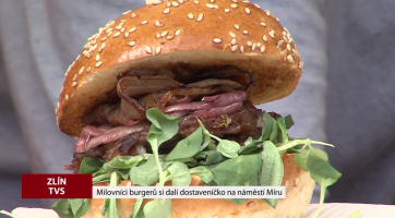 Milovníci burgerů si dali dostaveníčko na náměstí Míru
