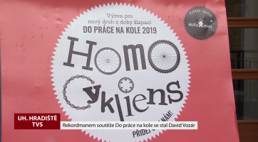 Rekordmanem soutěže Do práce na kole se stal David Vozár