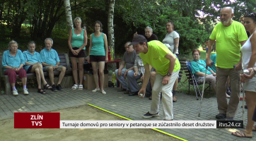 Turnaje domovů pro seniory v petanque se zúčastnilo deset družstev