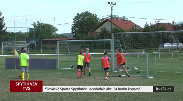 Slovácká Sparta Spytihněv uspořádala akci 24 hodin kopané