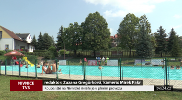 Koupaliště na Nivnické riviéře je v plném provozu
