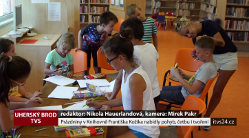 Prázdniny v Knihovně Františka Kožíka nabídly pohyb, četbu i tvoření