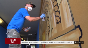 Podchod u nádraží zdobí graffiti od českých a slovenských umělců