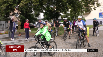 Cyklojízdou vzpomněli výročí úmrtí Štefánika