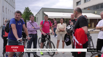 Radní vyjeli do terénu na kolech