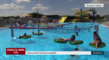 Zprovoznění letního koupaliště ve Veselí