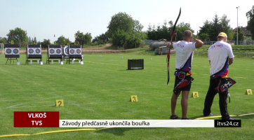Lukostřelecké závody předčasně ukončila bouřka