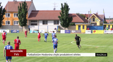 Fotbalistům Hodonína chybí produktivní střelec