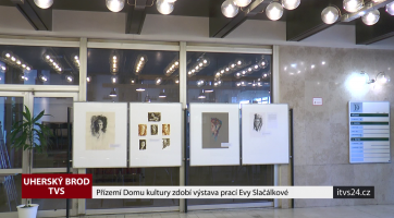 Přízemí Domu kultury zdobí výstava prací Evy Slačálkové