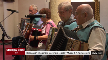 Heligonkáři z Kopanic a Slovenska se sešli v muzeu J. A. Komenského