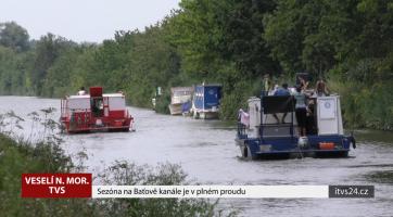 Sezóna na Baťově kanále je v plném proudu