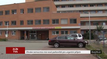 Zlínská nemocnice má nové parkoviště pro urgentní příjem