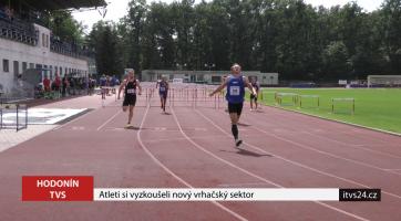 Atleti si vyzkoušeli nový vrhačský sektor