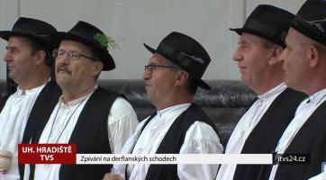 Zpívání na derflanských schodech ochromil déšť