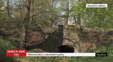 Rekonstrukce v zámeckém parku 