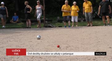 Dvě desítky družstev se utkaly v petanque