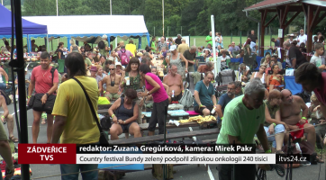 Country festival Bundy zelený podpořil zlínskou onkologii