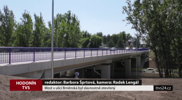 Most v ulici Brněnská byl slavnostně otevřen