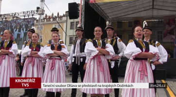 Taneční soubor Olšava se představil na krajských Dožínkách