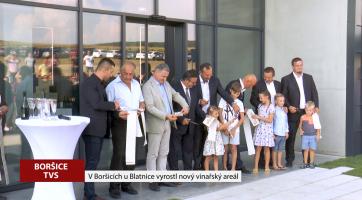 V Boršicích u Blatnice otevřeli nový vinařský areál