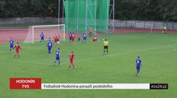 Fotbalisté Hodonína porazili posledního