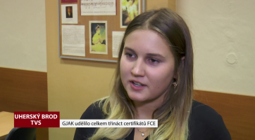 GJAK udělilo celkem 13 certifikátů FCE