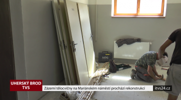Zázemí tělocvičny na Mariánském náměstí prochází rekonstrukcí